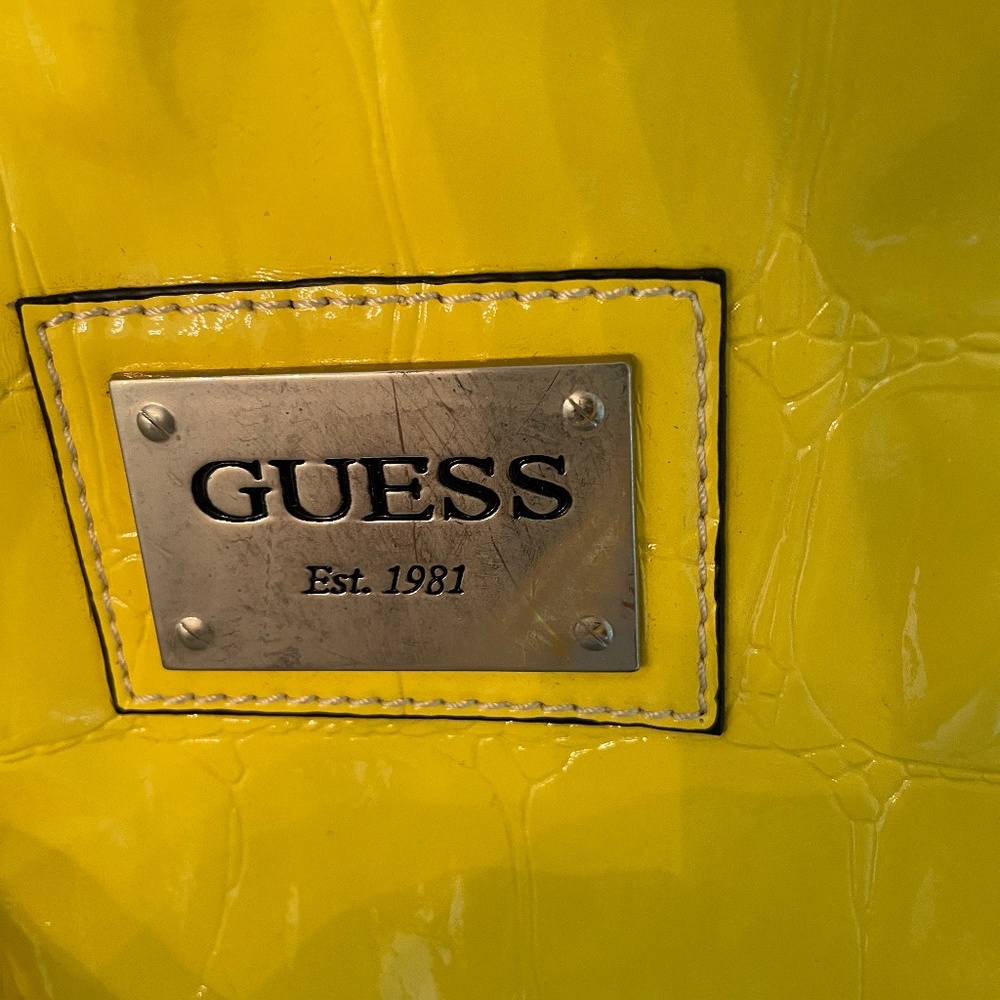 GuESS purse …large, lemon yellow